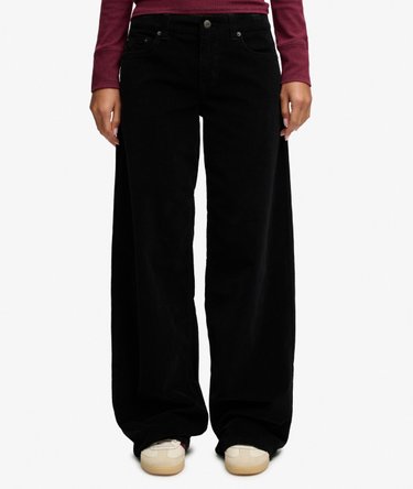 Mid Rise Baggy Corduroy Trousers Image 3