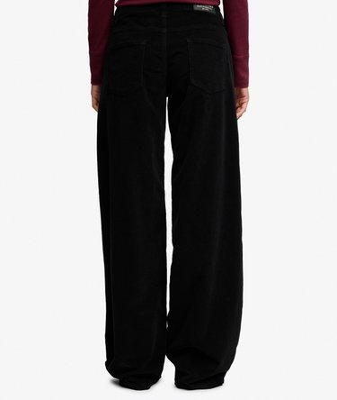 Mid Rise Baggy Corduroy Trousers Image 4
