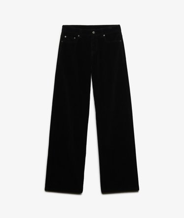 Mid Rise Baggy Corduroy Trousers Image 7