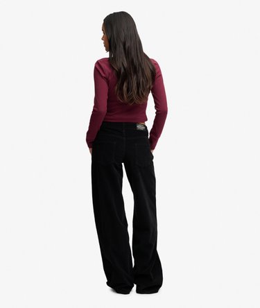 Mid Rise Baggy Corduroy Trousers Image 5