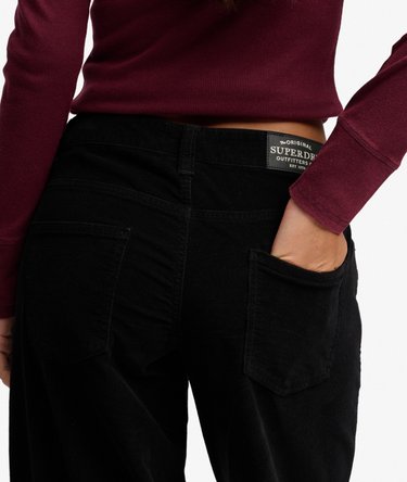 Mid Rise Baggy Corduroy Trousers Image 2