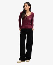 Mid Rise Baggy Corduroy Trousers