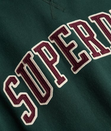 Athletic Applique Relaxed Crew Sweatshirt Image 6