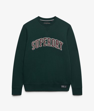 Athletic Applique Relaxed Crew Sweatshirt Image 7