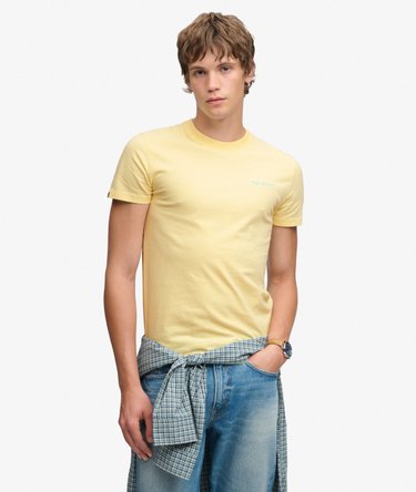 T-shirt con Logo Aziendale Essenziale Ricamato Image 1