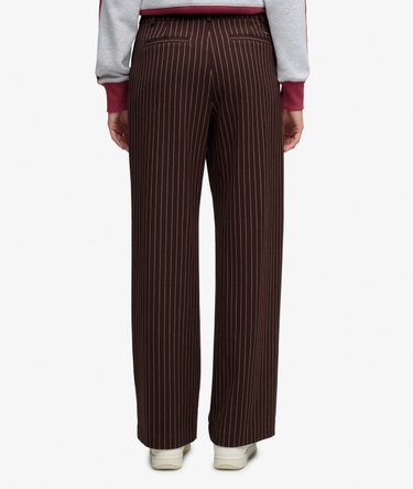 Pantalon Pinstripe Taille Haute Coupe Classique Image 4