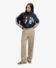 Mid Rise Pinstripe Trousers