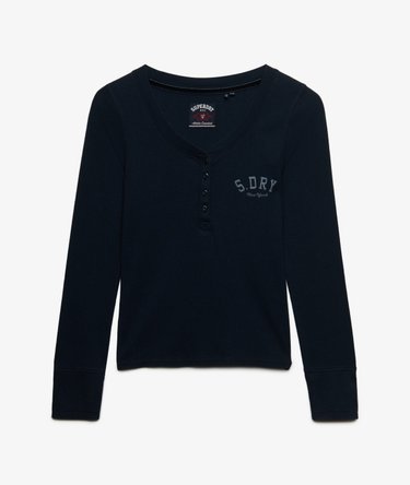 Athletic Button Down Long Sleeve Top Image 7
