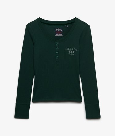 Athletic Button Down Longsleeve Top Image 7