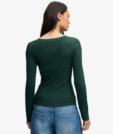 Athletic Button Down Longsleeve Top Image 5