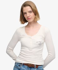 Athletic Button Down Long Sleeve Top