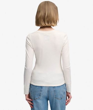 Athletic Button Down Long Sleeve Top Image 5