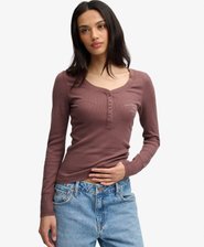 Athletic Button Down Long Sleeve Top