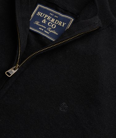 Essential Lightweight Wool Blend Half Zip Jumper Image 6