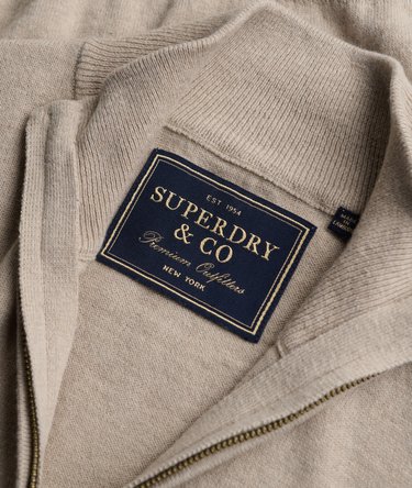 Essential Pullover mit Halbzip schmale Passform Image 6