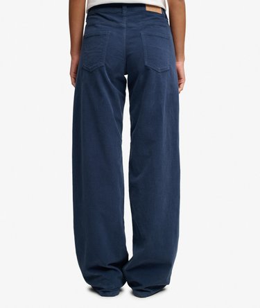 Pantalon en Velours C&ocirc;tel&eacute; Baggy Taille Moyenne Image 4