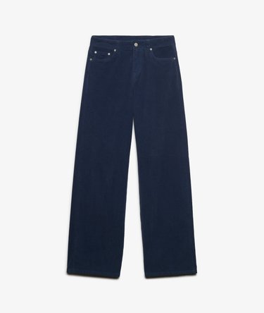 Pantalon en Velours C&ocirc;tel&eacute; Baggy Taille Moyenne Image 7