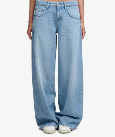 Mid Rise Baggy Jeans Image 3