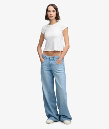 Mid Rise Baggy Jeans Image 1