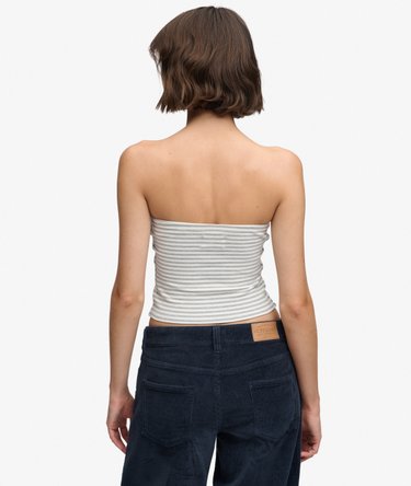 Athletic Essentials Stripe Jersey Bandeau Top Image 5