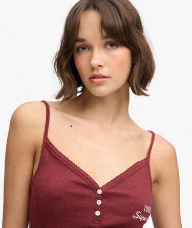 Athletic Essentials Button Down Cami Top Image 4