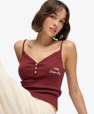 Athletic Essentials Button Down Cami Top