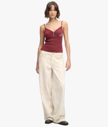 Athletic Essentials Button Down Cami Top Image 3