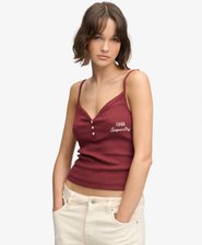 Athletic Essentials Button Down Cami Top