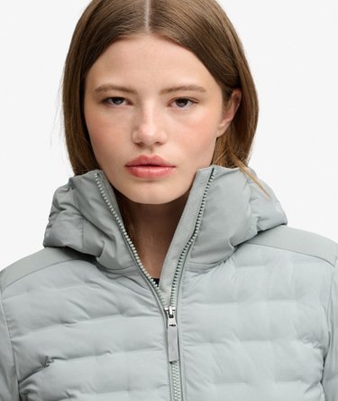 Hooded Heat Weld Padded Jacket Image 5