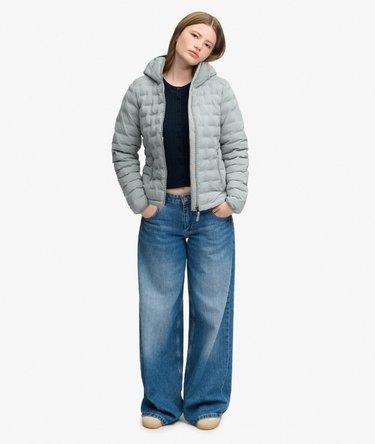 Hooded Heat Weld Padded Jacket Image 3