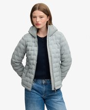 Hooded Heat Weld Padded Jacket