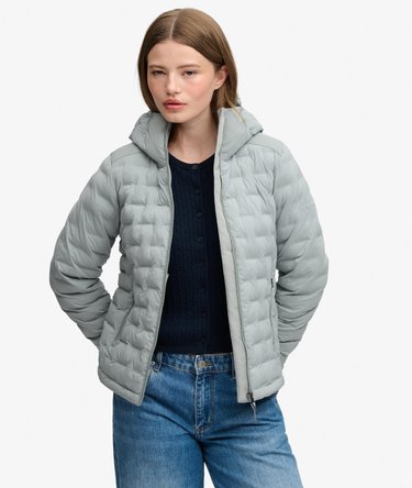 Hooded Heat Weld Padded Jacket Image 1