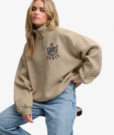 Country Club Sweatshirt mit Rei&szlig;verschluss Image 2