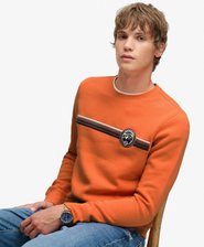 Outdoor Stripe Logo Sweatshirt lockere Passform