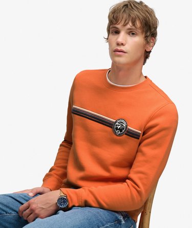 Outdoor Stripe Logo Sweatshirt Afslappet Pasform Image 2