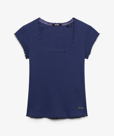 Essential Square Neck Short Sleeve T-Shirt Image 7