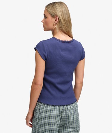 Essential Square Neck Short Sleeve T-Shirt Image 5