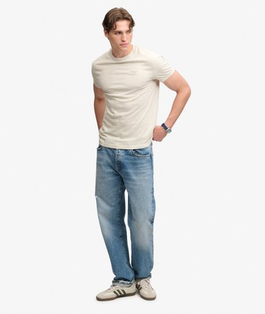 Essential Serif Logo Embroidered T-Shirt Image 3