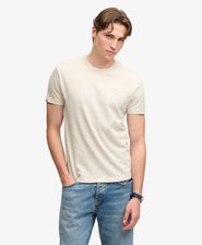 T-shirt con Logo Serif Essential Ricamato