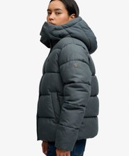 Giacca Puffer a Quadri con Cappuccio Premium