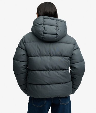 Giacca Puffer a Quadri con Cappuccio Premium Image 6