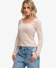 Athletic Essentials Gestreiftes Langarmshirt