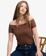 Bardot Short Sleeve Off Shoulder Top