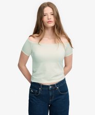 Bardot Off-Shoulder-Top schmale Passform