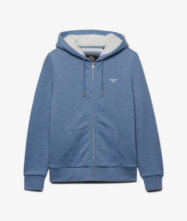 Signature Geborduurde Borg Zip Hoodie Image 6