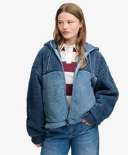 Felpa con zip Supermorbida Vestibilit&agrave; Comoda