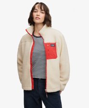 Heritage Fleecejacke mit Rei&szlig;verschluss