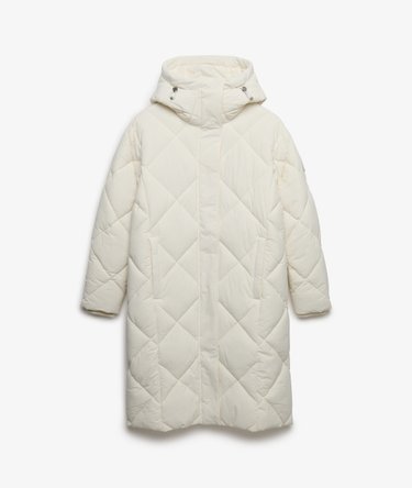 Longline Diamond Quilt Jacket Image 7