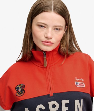 Pull Preppy Ski Half Zip Coupe D&eacute;contract&eacute;e Image 3