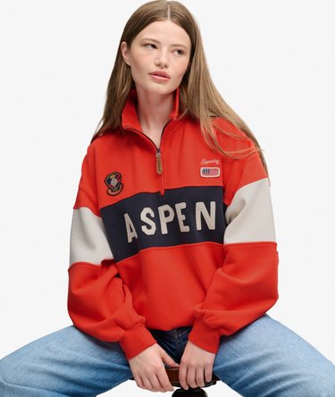 Pull Preppy Ski Half Zip Coupe D&eacute;contract&eacute;e Image 4